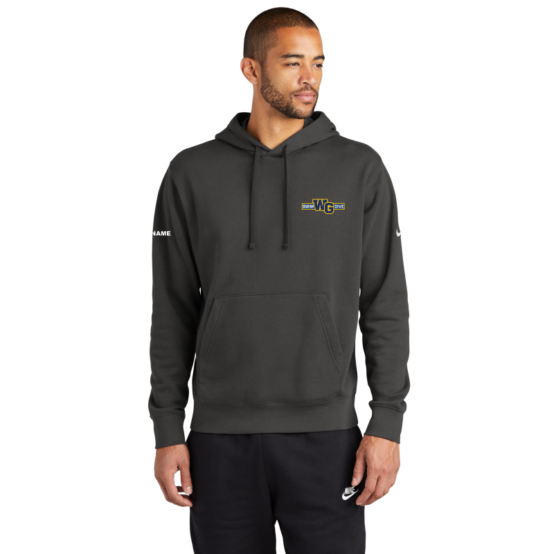 Nike Club Fleece Sleeve Swoosh Pullover Hoodie-WG EMBROIDERED-Nike