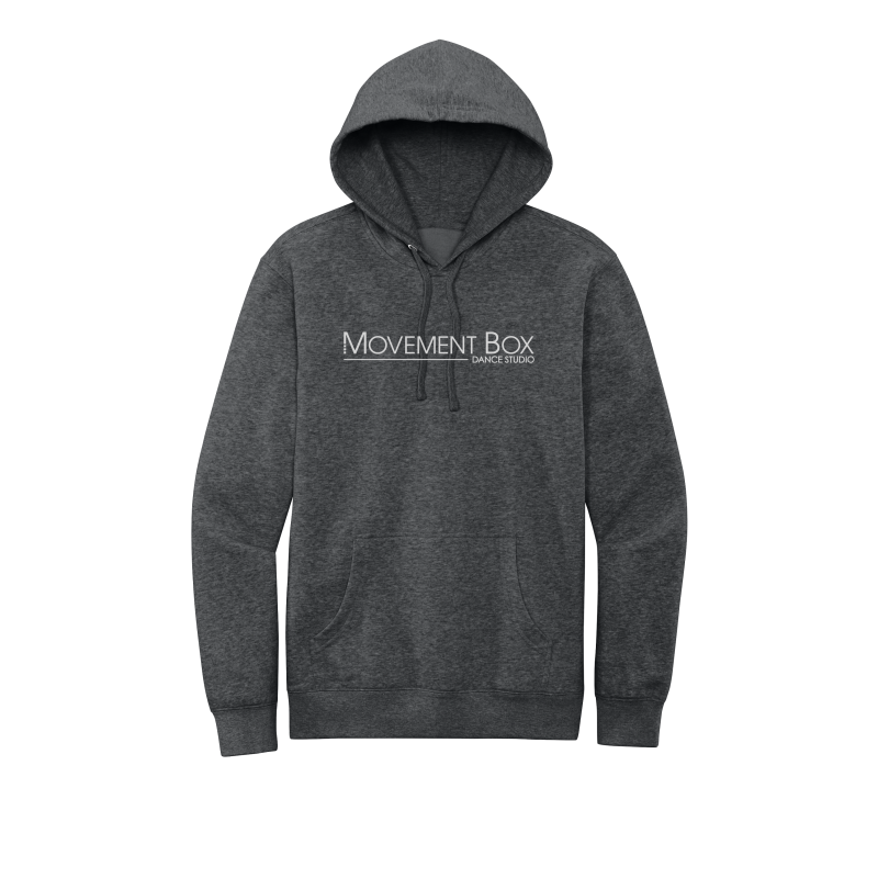 ***SPECIAL ITEM*** District VITFleece Hoodie - Movement Box Custom 1 Color Full Front Silver Embroidery-District