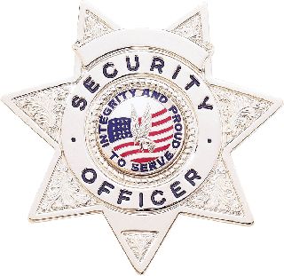 B-2077 Stock Security Badge-Blackinton Insignia and Recognition