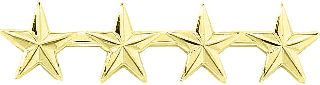 4 Stars 1/2&#34; &#45; Smooth-Blackinton Insignia and Recognition