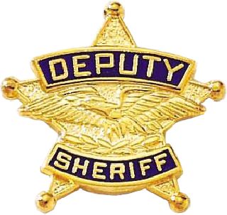 Deputy Sheriff Star Lapel Pin-