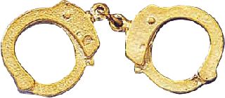 Hand Cuffs Tie Tac-Blackinton Insignia and Recognition