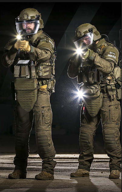 Polce and fire uniforms