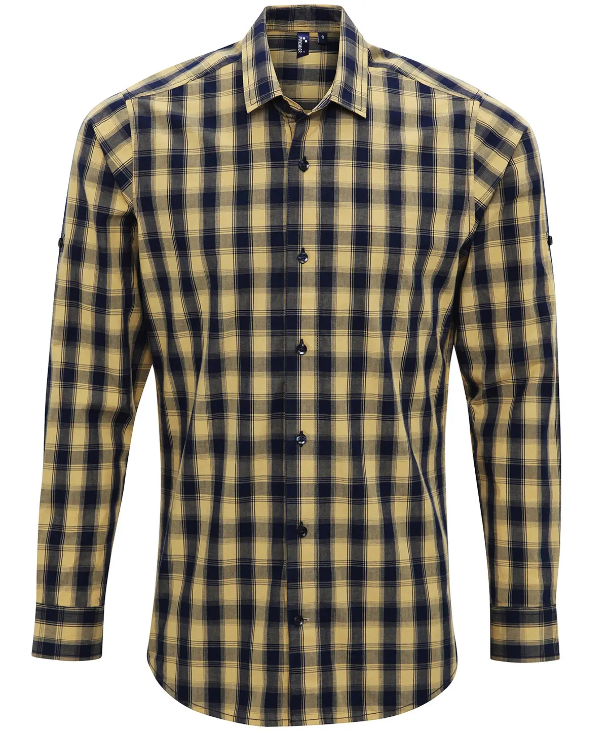 Mulligan check cotton long sleeve shirt-Premier