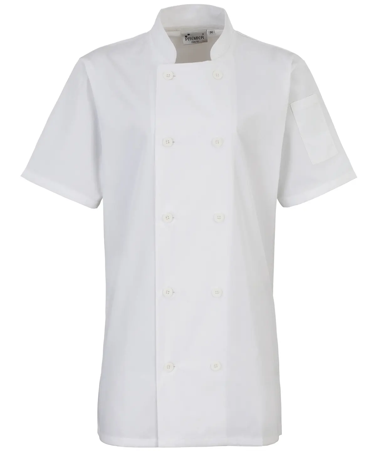 Women&#39;s short sleeve chef&#39;s jacket-Premier