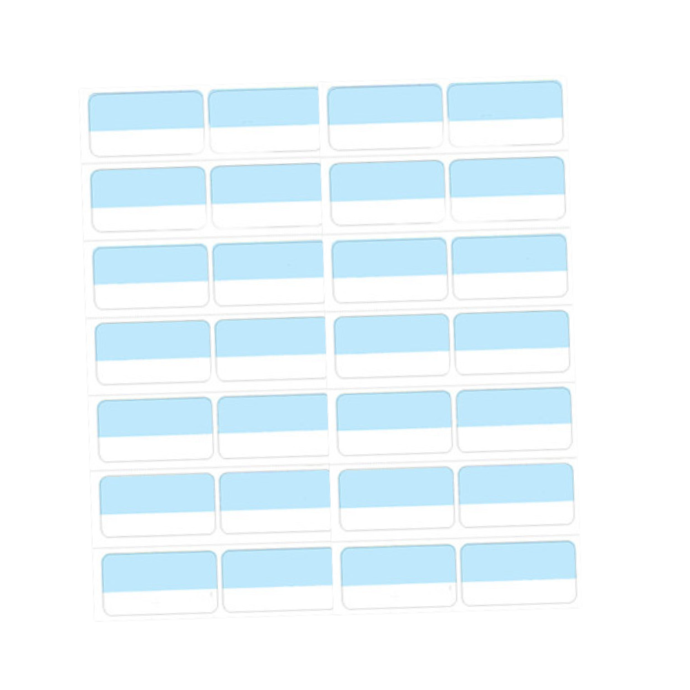 4 across-Direct Thermal -No Ribbon Needed-paper blue - 2x1-Signature Media Group