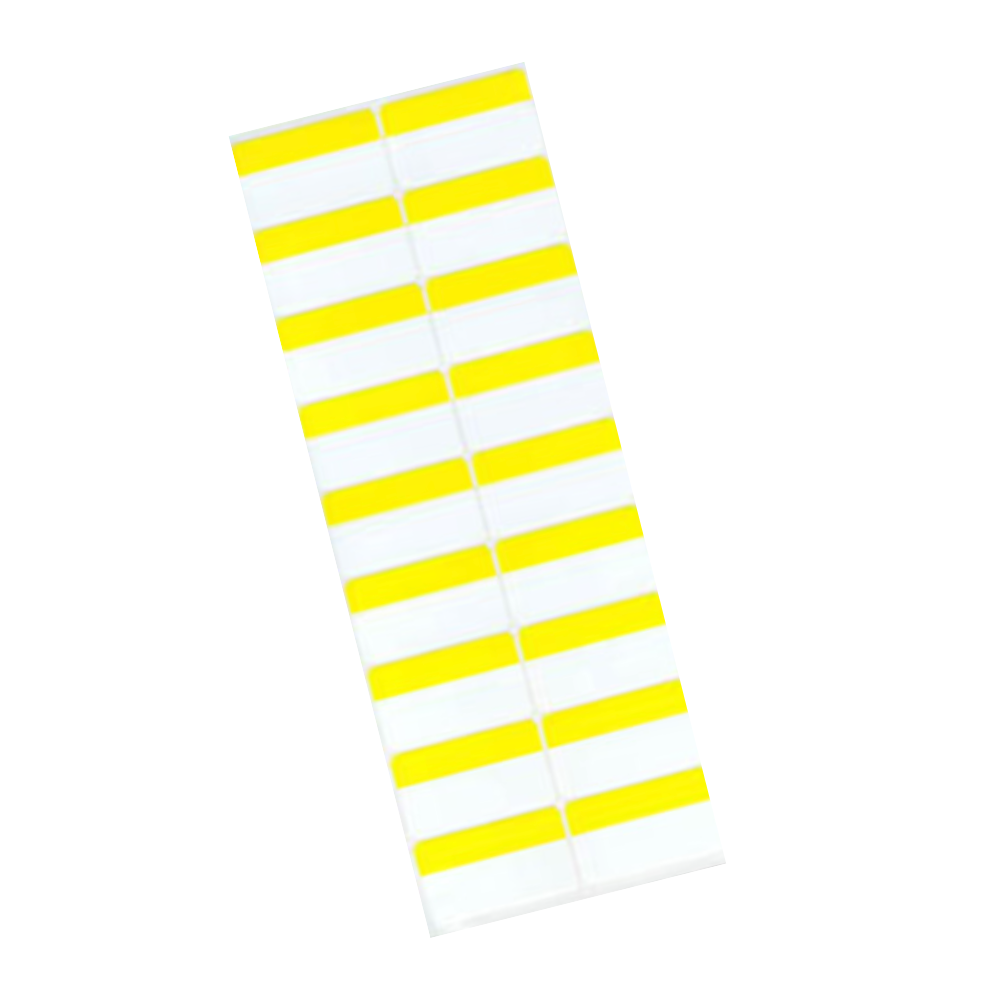 2 across Direct Thermal -No Ribbon Needed- poly yellow 2x1-Signature Media Group
