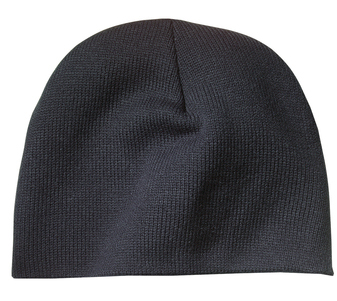 Black Knit Cap With Embroidery -Port Authority