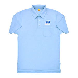 USPS Men Short Sleeve Carrier Polo Jersey-School Apparel