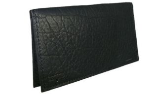 Black Bison Checkbook Cover-Boston Leather