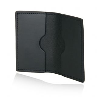 Black Leather Business Card Holder-Boston Leather