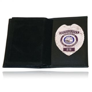 Badge Case w/2 Oversize Id With Bli Cutout Ref-Boston Leather