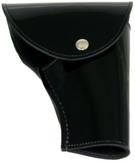 Black Full Grain Leather Flap Holster-Boston Leather