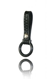 Baton Ring, Single Snap, 1 1/2&#34; Abs Black-Boston Leather