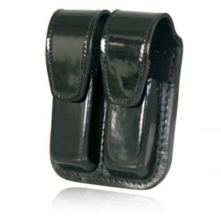Double Mag Pouch Withhidden Snap-Boston Leather
