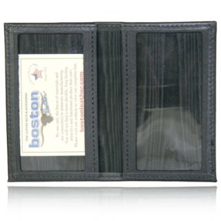 Large 2 Window I.D. Case-Boston Leather