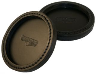 Deluxe Leather Coaster, 4&#34; Diameter-Boston Leather