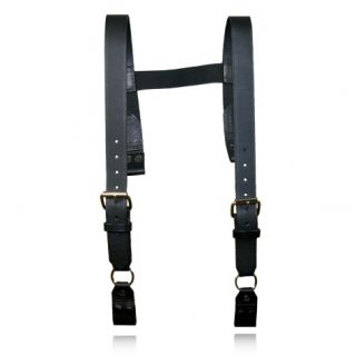 &#34;H&#34; Back Suspenders (Snaps Onto Itself - Loop)-Boston Leather