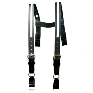 &#34;H&#34; Back Suspenders (Loop)(Reflective)-Boston Leather