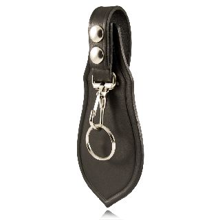 Key Loop w/Flap, Regular Snap-Boston Leather