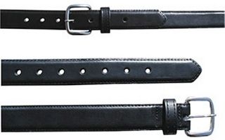 1&#34; Heavy Leather Feather Edge Dress Belt-Boston Leather