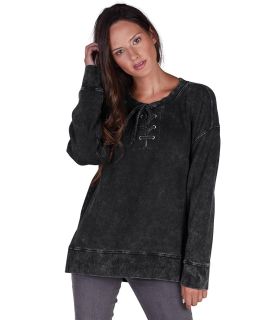 Womens Derby Lace-Up Tunic-Charles River Apparel