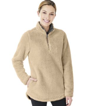 Womens Newport Fleece Pullover-Charles River Apparel