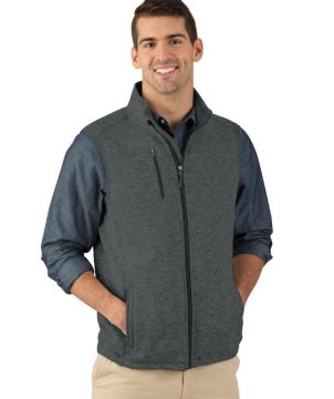 Mens Pacific Heathered Vest-Charles River Apparel