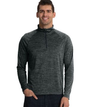 Mens Space Dye Performance Pullover-Charles River Apparel