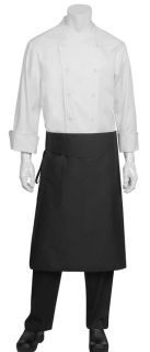 Black Tapered Chef Apron-Chef Works