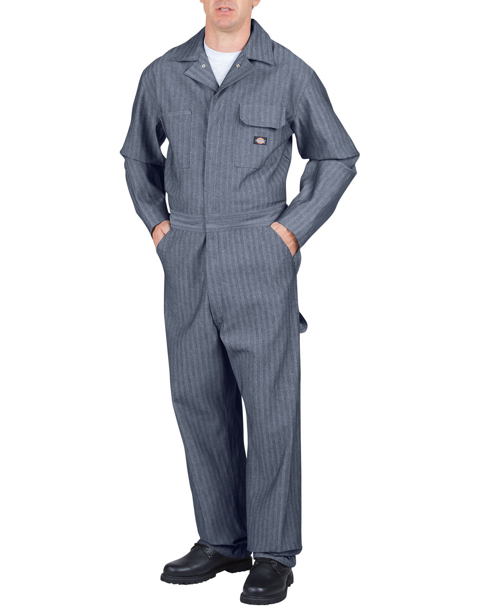 dickies striped coveralls