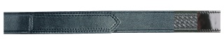 1311 1-1/2&#34; Hook & Loop Tip Plain Leather Belt-Dutyman