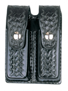 8531 Leather Double Magazine Holder-Dutyman