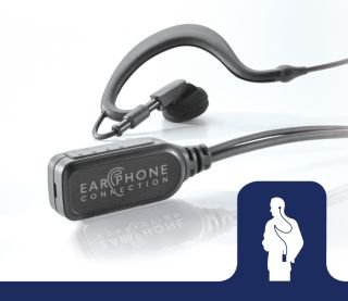 EP322QR_Falcon QR Earhook Lapel Microphone-Ear Phone Connection