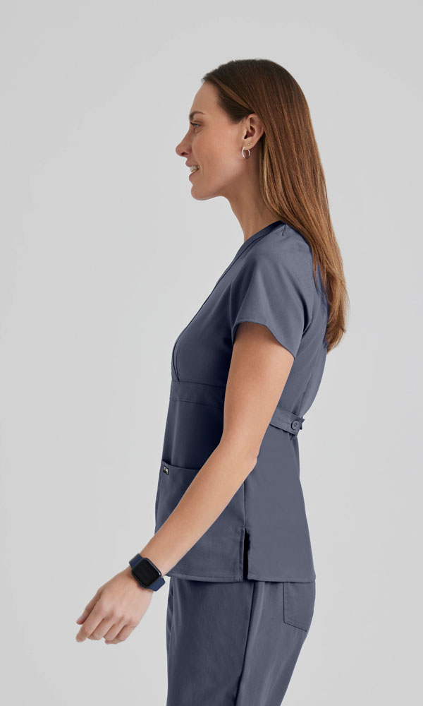 4153 Classic Riley Scrub Top - Side View