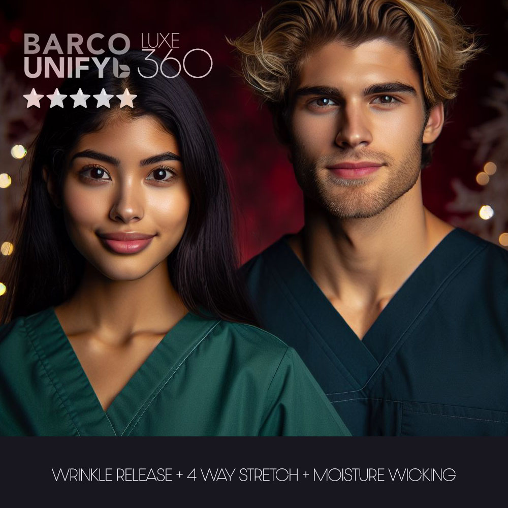 BARCO UNIFY MEDICAL SCRUBS IN LUXE 360 FABRIC