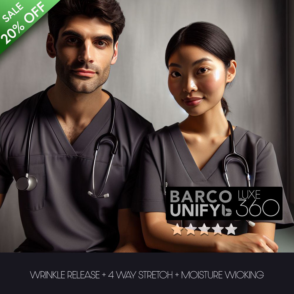 BARCO UNIFY MEDICAL SCRUBS IN LUXE 360 FABRIC