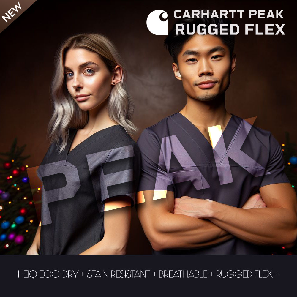 CARHARTT RUGGED FLEX PEAK - AN ECO-FRIENDLY INNOVATION IN MEDICAL SCRUBS