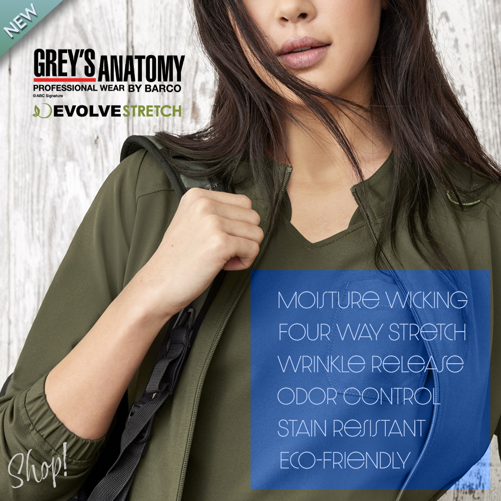 GREY'S ANATOMY EVOLVE STRETCH NURSING SCRUBS