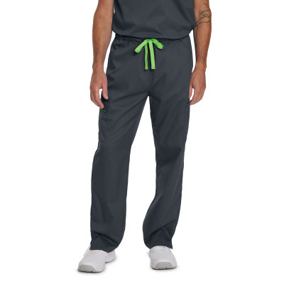 Landau ProFlex 2104 Men's-Unisex Performance Stretch Tapered-Leg Cargo Drawstring Scrub Pant