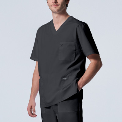 Landau ProFlex LT109 NEW Men's 4-Pocket 2 Way Stretch Easy Care Medical Scrub Top.jpg