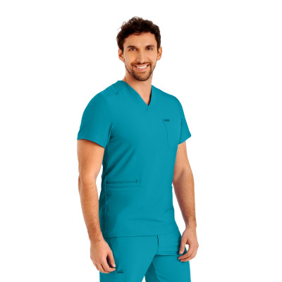 LANDAU FORWARD LT110 MEN'S FOUR POCKET SCRUB TOP