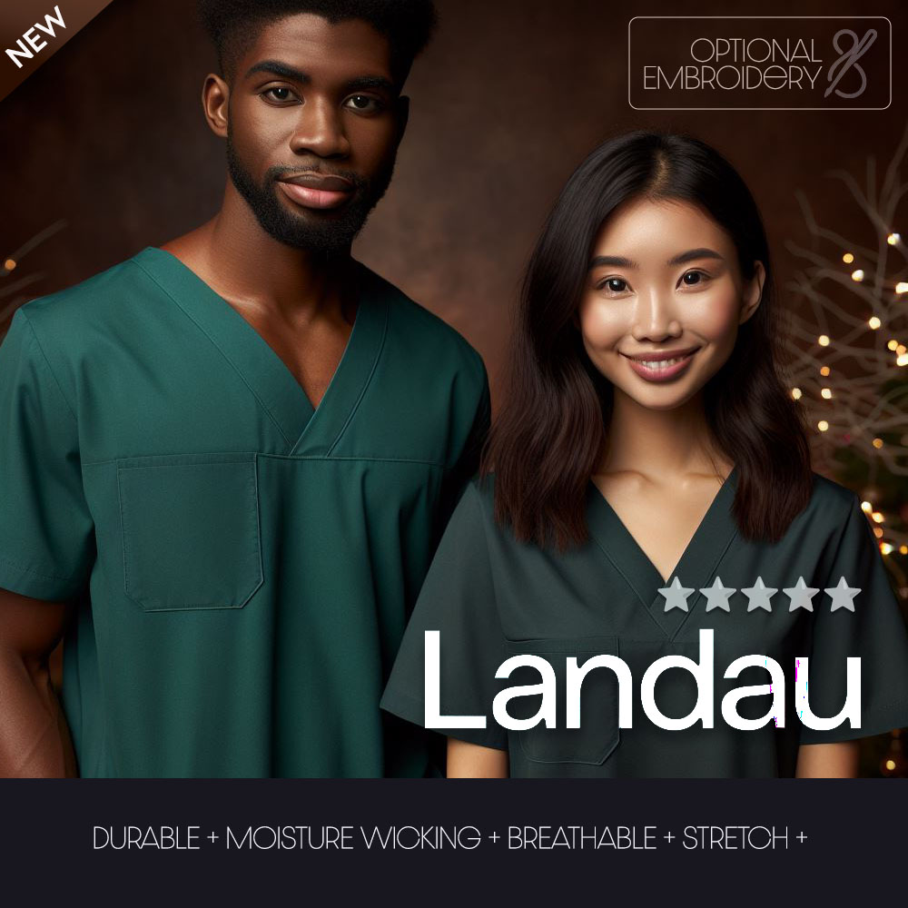 LANDAU SCRUBS MEDICAL UNIFORMS COLLECTION - DURABLE | MOISTURE WICKING | BREATHABLE | STRETCH | GROUP READY | PROFESSIONAL MONOGRAMMING