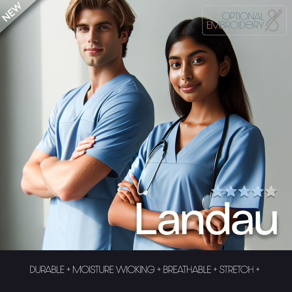 LANDAU SCRUBS MEDICAL UNIFORMS COLLECTION - DURABLE | MOISTURE WICKING | BREATHABLE | STRETCH | GROUP READY | PROFESSIONAL MONOGRAMMING