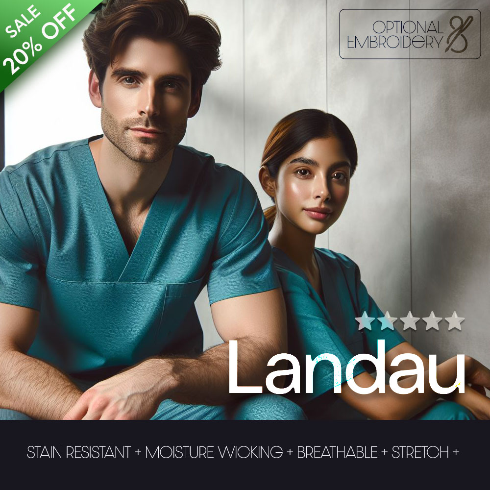 LANDAU SCRUBS MEDICAL UNIFORMS COLLECTION - DURABLE | MOISTURE WICKING | BREATHABLE | STRETCH | GROUP READY | PROFESSIONAL MONOGRAMMING