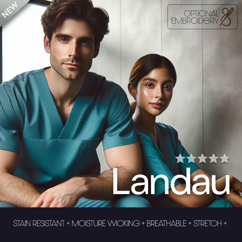 LANDAU SCRUBS MEDICAL UNIFORMS COLLECTION - DURABLE | MOISTURE WICKING | BREATHABLE | STRETCH | GROUP READY | PROFESSIONAL MONOGRAMMING