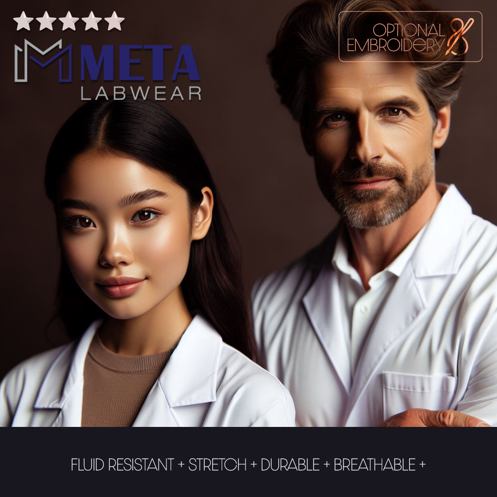 META PREMIUM LAB COATS FOR MEN AND WOMEN