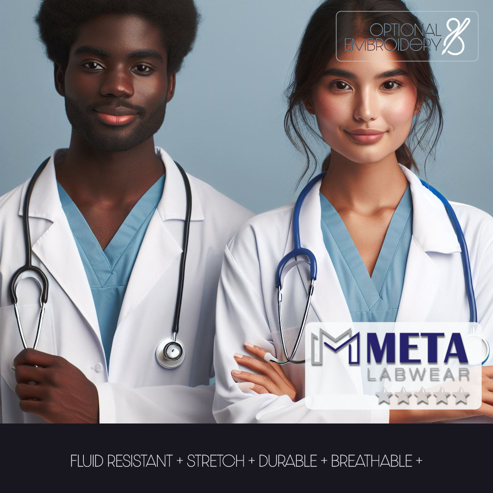 META PREMIUM LAB COATS FOR MEN AND WOMEN