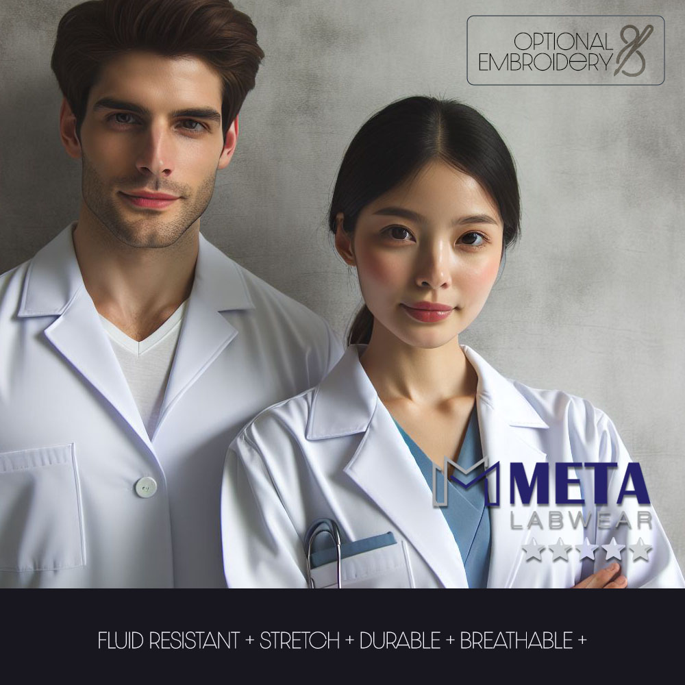 META PREMIUM LAB COATS FOR MEN AND WOMEN