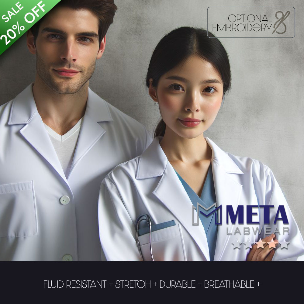 META PREMIUM LAB COATS FOR MEN AND WOMEN